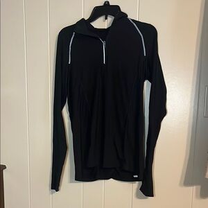 Black Long Sleeve Athletic quarter zip
